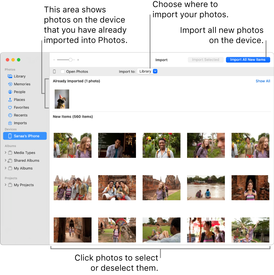 time needed for photo transfer from iphone to mac
